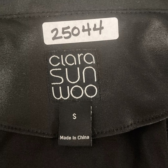 Clara Sun Woo S Moto Jacket Liquid Leather faux leatherPolyester Stretch Black - Picture 7 of 11